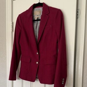 Banana Republic Deep Burgundy Blazer
